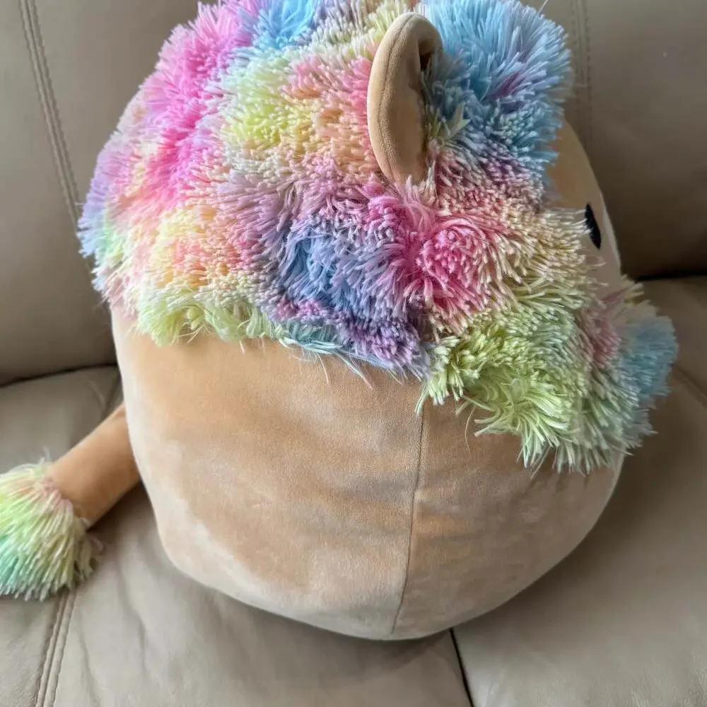 Squishmallows‎ Leonard The Rainbow Lion 16 inch Jumbo BIG Plush Toy. Soft Kids
